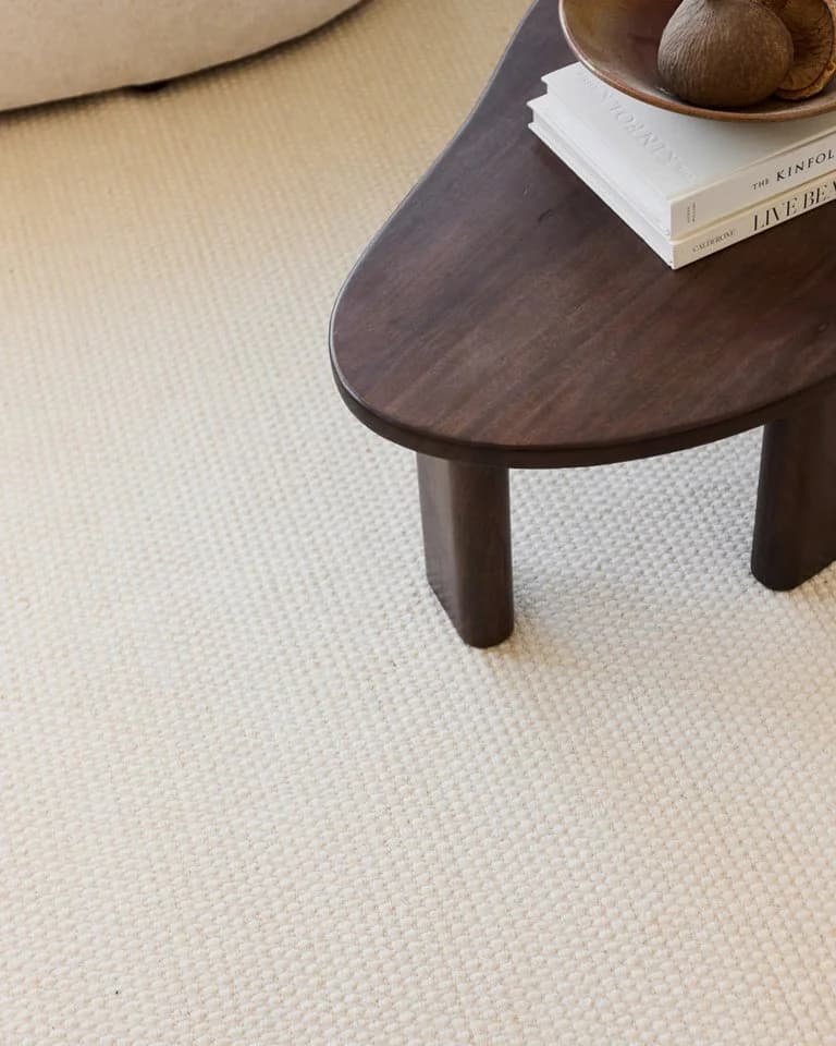 Tapiso Wollteppich LONI Weiß Handgefertigt Flache Struktur - Bild 5