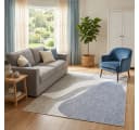 Tapiso Designteppich WISP Grau Modern Bild 2