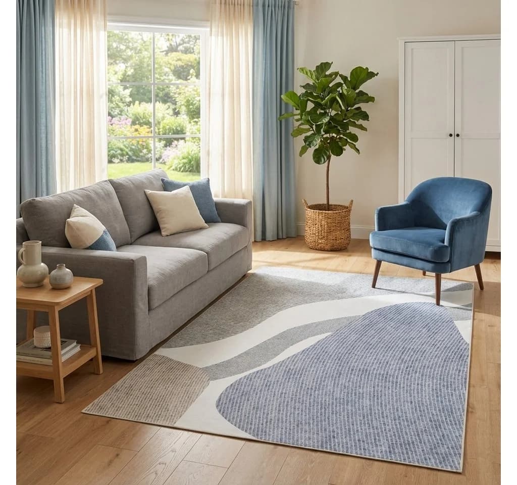 Tapiso Designteppich WISP Grau Modern - Bild 2