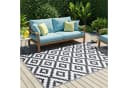 Tapiso Outdoorteppich IBIZA Schwarz Ethno Design Bild 1