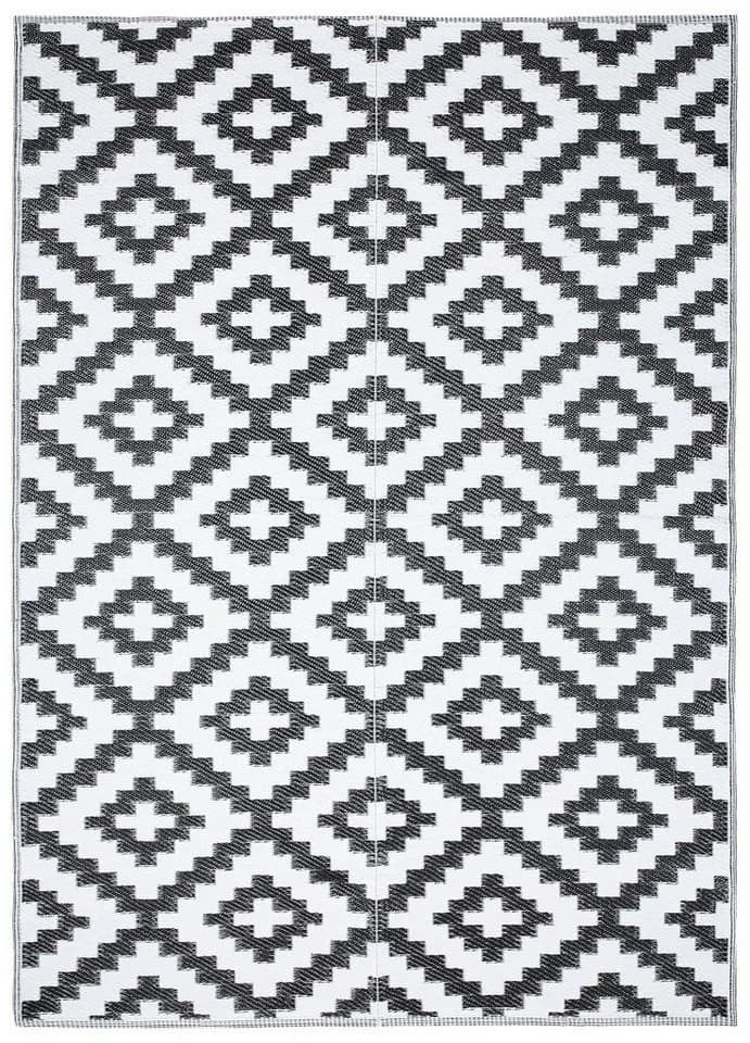 Tapiso Outdoorteppich IBIZA Schwarz Ethno Design - Bild 2