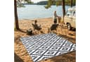 Tapiso Outdoorteppich IBIZA Schwarz Ethno Design Bild 3