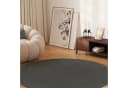 Tapiso Outdoorteppich MONO rund Dunkelgrau Bild 3