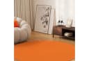 Tapiso Outdoorteppich MONO rund Orange Bild 3