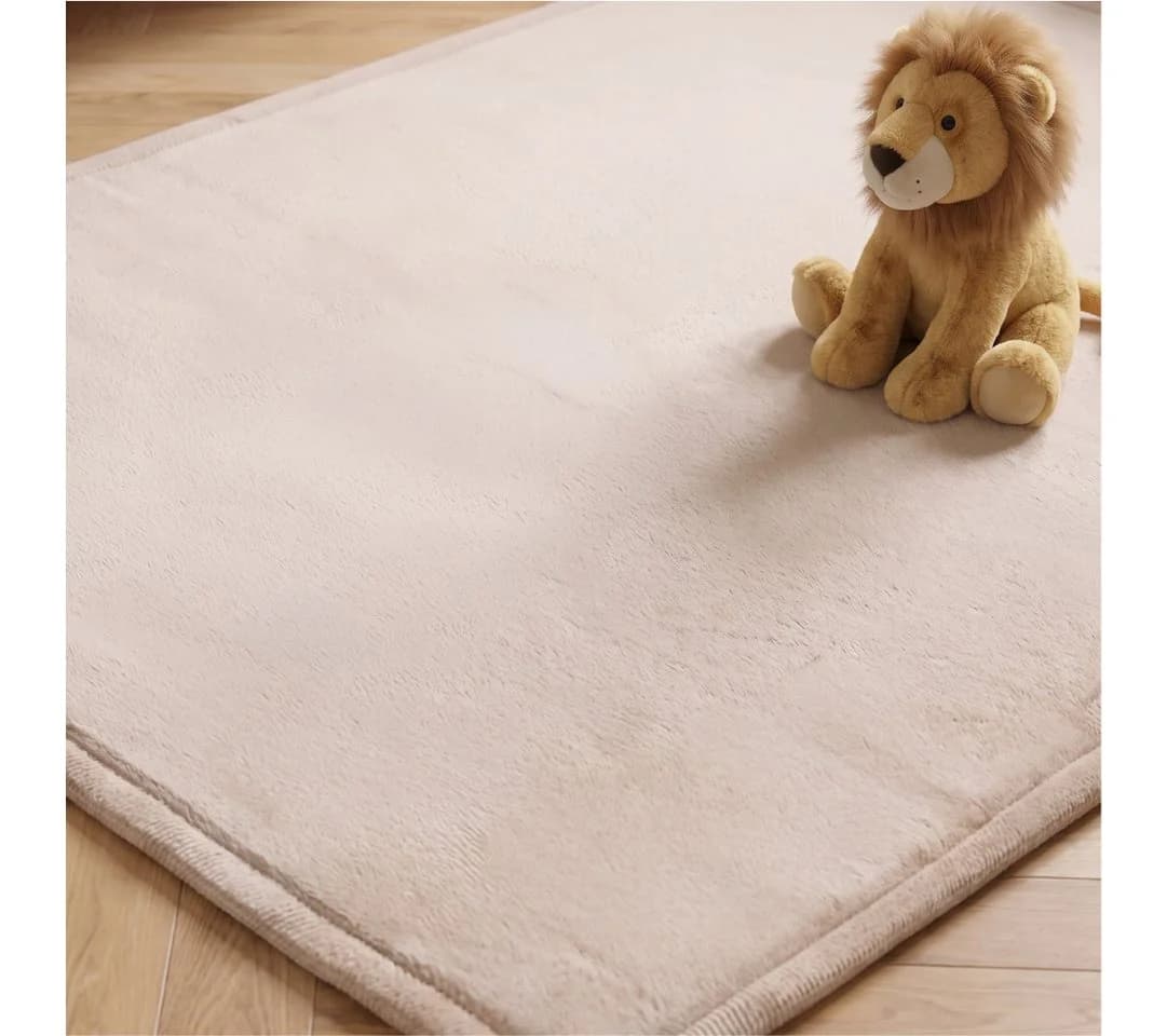 Tapiso Kinderteppich FLUFFIN Beige Hochflor Waschbar - Bild 5