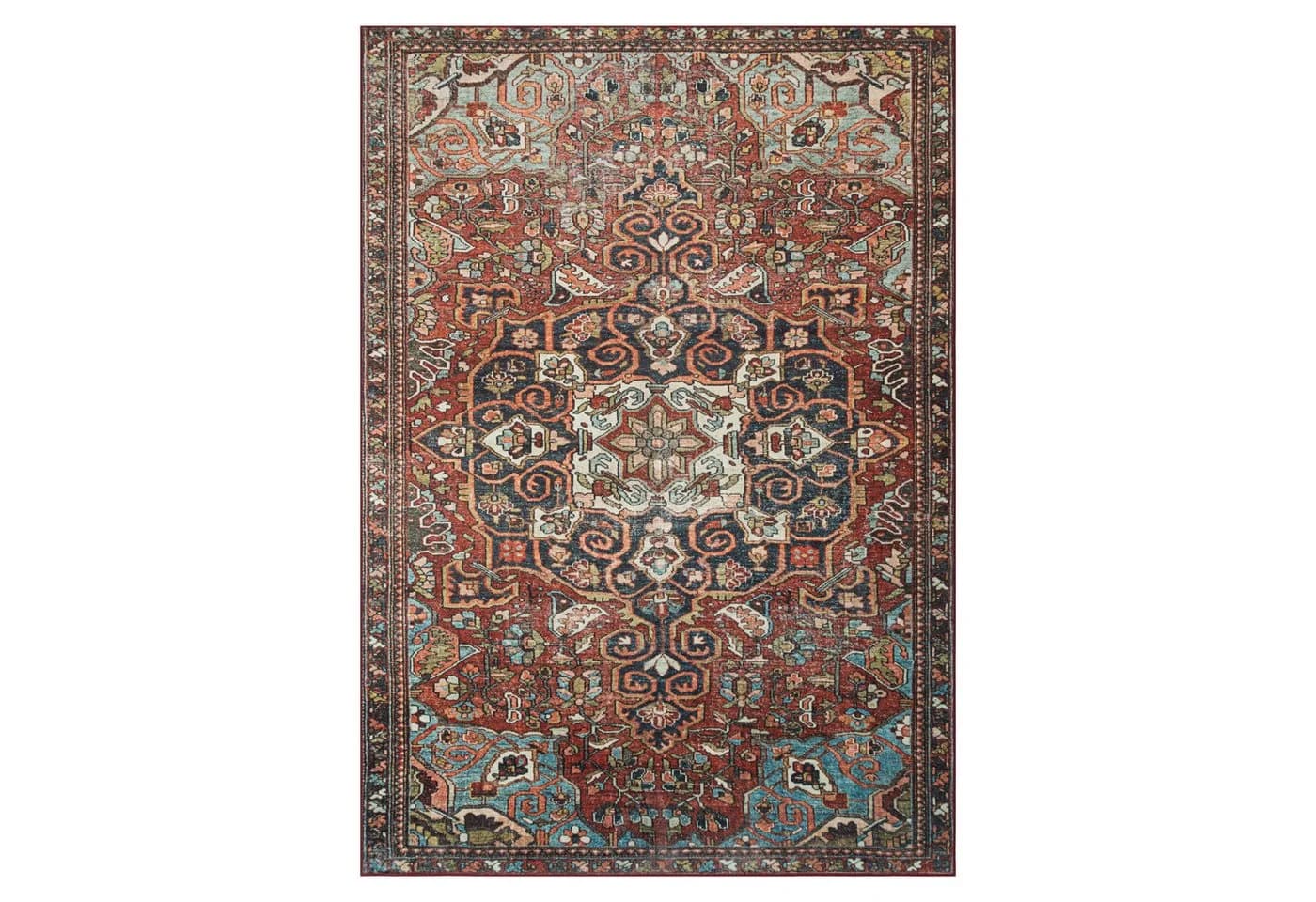 Tapiso Orientteppich ISPAHAN Blau Orientalisch - Bild 2