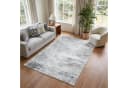 Tapiso Teppich BARI Kurzflor Grau Waschbar Rutschhemmend Bild 1