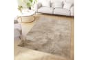 Tapiso Designteppich CRYSTAL Beige Braun Kurzflor Bild 1