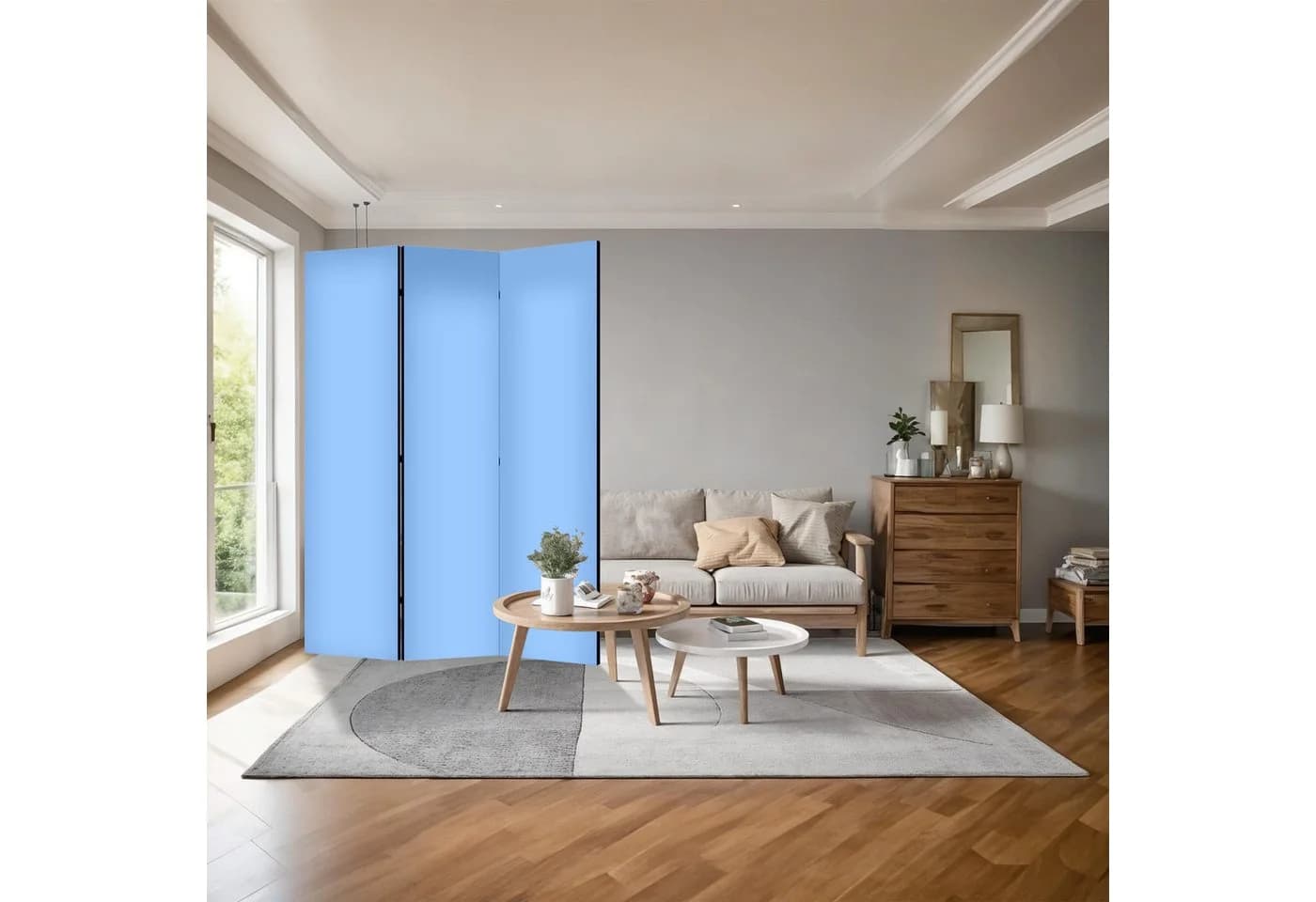 framed concept Paravent Raumteiler Holz Italienische Leinwand - Bild 3