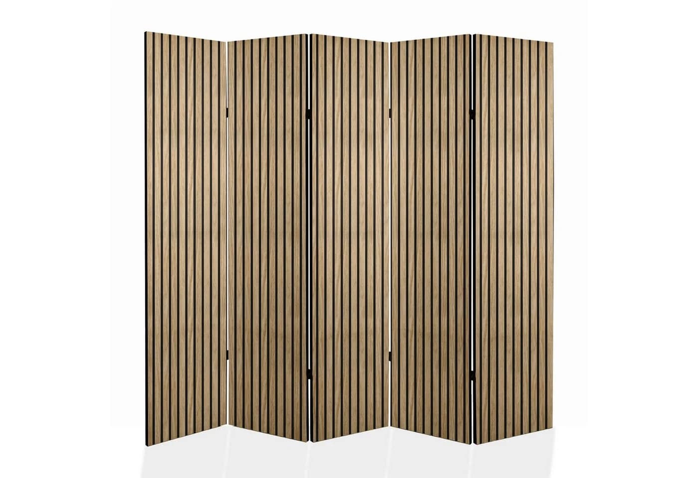 framed concept Paravent Raumteiler Holz Struktur Beidseitig - Bild 2