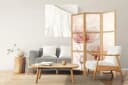 framed concept Paravent Orientalisches Japan-Motiv Holzrahmen Bild 1