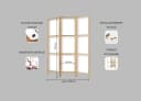 framed concept Paravent Orientalisches Japan-Motiv Holzrahmen Bild 4