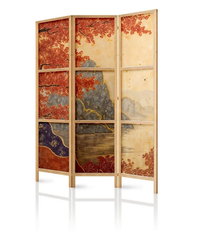 framed concept Paravent Orientalisch Japan-Motiv Holz Leinwand - Bild 2