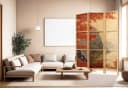 framed concept Paravent Orientalisch Japan-Motiv Holz Leinwand Bild 3