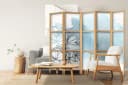 framed concept Paravent Raumteiler Orientalisch Leinwand Holz Bild 1