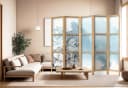 framed concept Paravent Raumteiler Orientalisch Leinwand Holz Bild 3