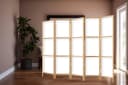 framed concept Paravent Raumteiler Orientalisch Leinwand Holz Bild 1