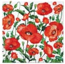 PAW Sp. z o.o. Papierserviette 20 Stück ca 33x33 cm - Mohnblumen Bild 1