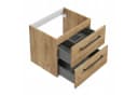 STAMAR Waschtisch Unterschrank 50 cm Craft Eiche Gold 2 Schubladen Soft-Close Bild 1