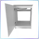 STAMAR Spülenschrank Küchenschrank 60x60cm Weiß Spüle Abtropffläche Edelstahl Bild 3