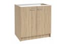 STAMAR Spülenschrank 80 cm Eiche Sonoma 2 Türen Bild 2