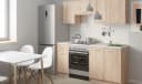 STAMAR Spülenschrank 80 cm Eiche Sonoma 2 Türen Bild 5