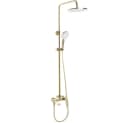 wohnwerk.idee Duschsystem Avalon Regendusche Handbrause Gold Matt Schwarz Grau Bild 1