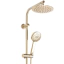wohnwerk.idee Duschsystem Duschgarnitur mit Thermostat Bliss Matt Gold, 2 Strahlarten Bild 1