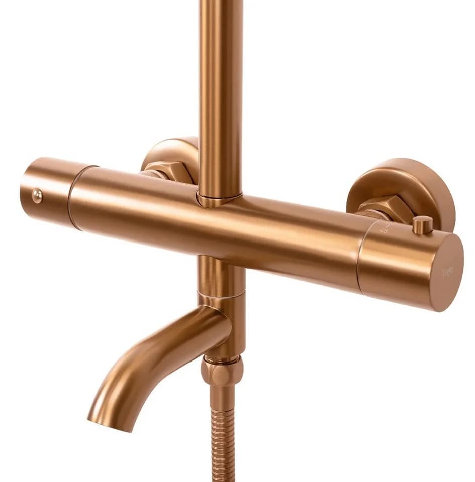 wohnwerk.idee Duschsystem Lungo Kupfer Matt