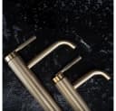 wohnwerk.idee Badarmatur Gold Matt Design Waschtischarmatur Hoch Bild 1