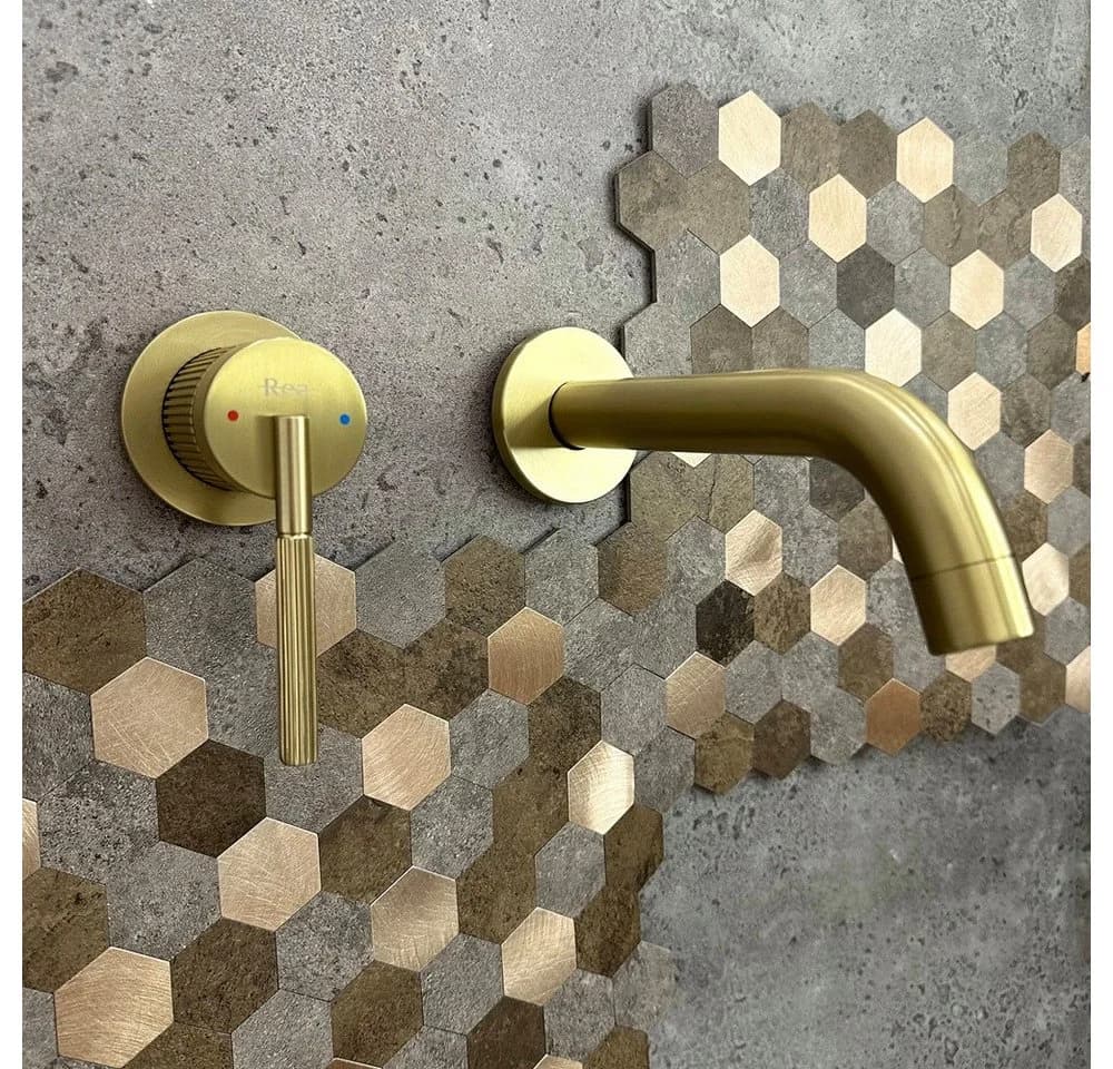 wohnwerk.idee Unterputzarmatur Wandarmatur Gold Matt Kupfer - Bild 1