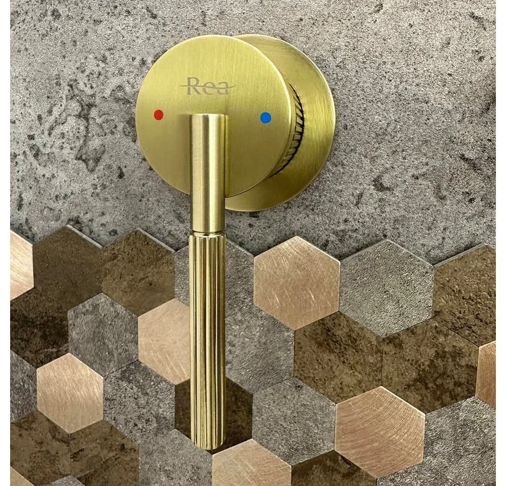 wohnwerk.idee Unterputzarmatur Wandarmatur Gold Matt Kupfer - Bild 3