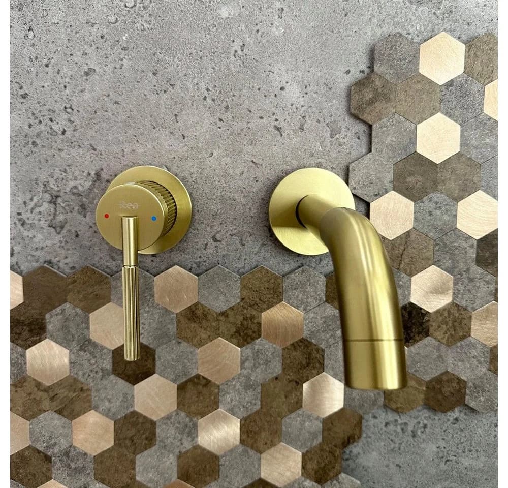wohnwerk.idee Unterputzarmatur Wandarmatur Gold Matt Kupfer - Bild 4