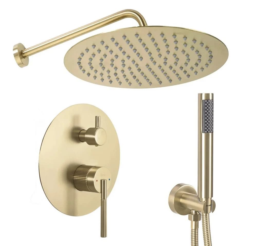wohnwerk.idee Duschsystem Unterputz Kupfer Matt Gold Design - Bild 2