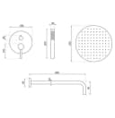wohnwerk.idee Duschsystem Unterputz Kupfer Matt Gold Design Bild 5