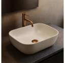 wohnwerk.idee Aufsatzwaschbecken Beige Marmoroptik Naturstein Design Bild 1