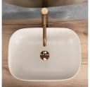 wohnwerk.idee Aufsatzwaschbecken Beige Marmoroptik Naturstein Design Bild 4