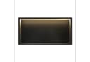 wohnwerk.idee Badregal LED Wandnische 30x60 cm Edelstahl Schwarz Bild 3