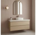 wohnwerk.idee Aufsatzwaschbecken-Armatur Gold Matt Einhebelmischer Messing Bild 5