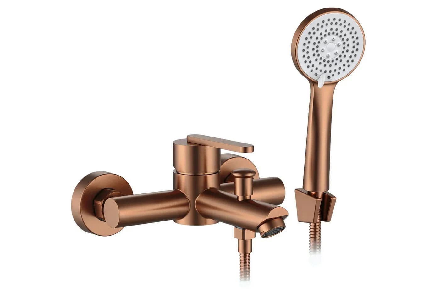 wohnwerk.idee Wannenarmatur Ontario Einhebelmischer mit Handbrause Gold Matt - Bild 2
