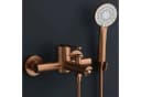 wohnwerk.idee Wannenarmatur Ontario Einhebelmischer mit Handbrause Gold Matt Bild 3
