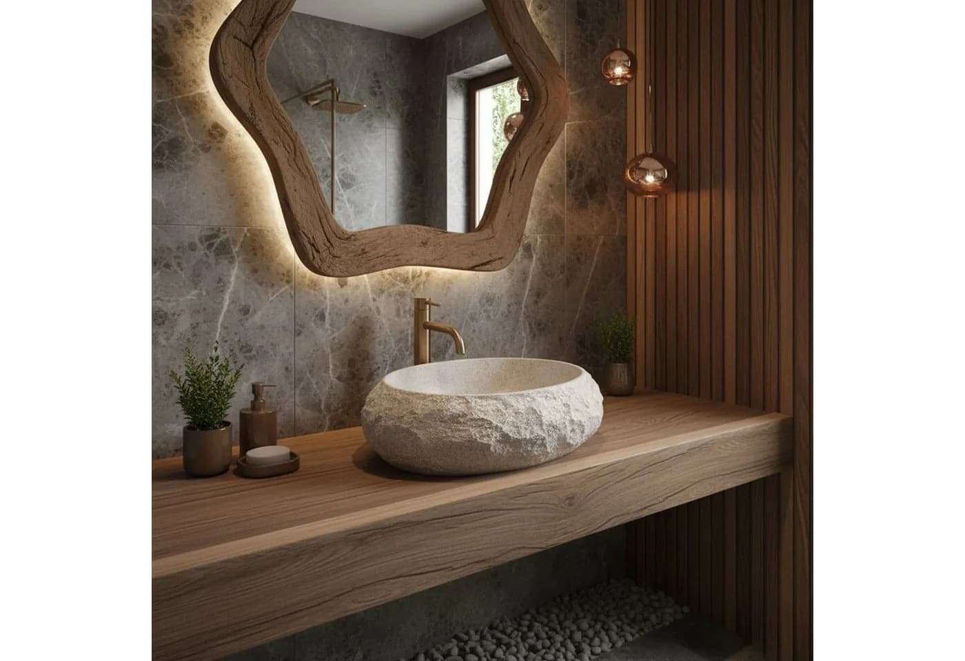 wohnwerk.idee Aufsatzwaschbecken Kompositstein Designer Badwaschbecken 8 Farben