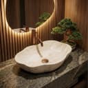 wohnwerk.idee Aufsatzwaschbecken Natursteinoptik Modern Bild 4