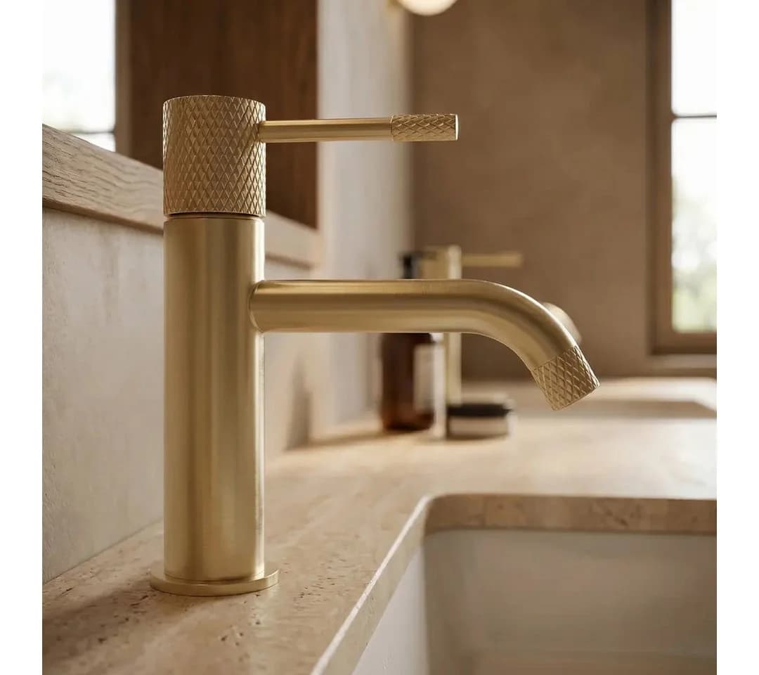 wohnwerk.idee Badarmatur Gold Chrom Kupfer Matt