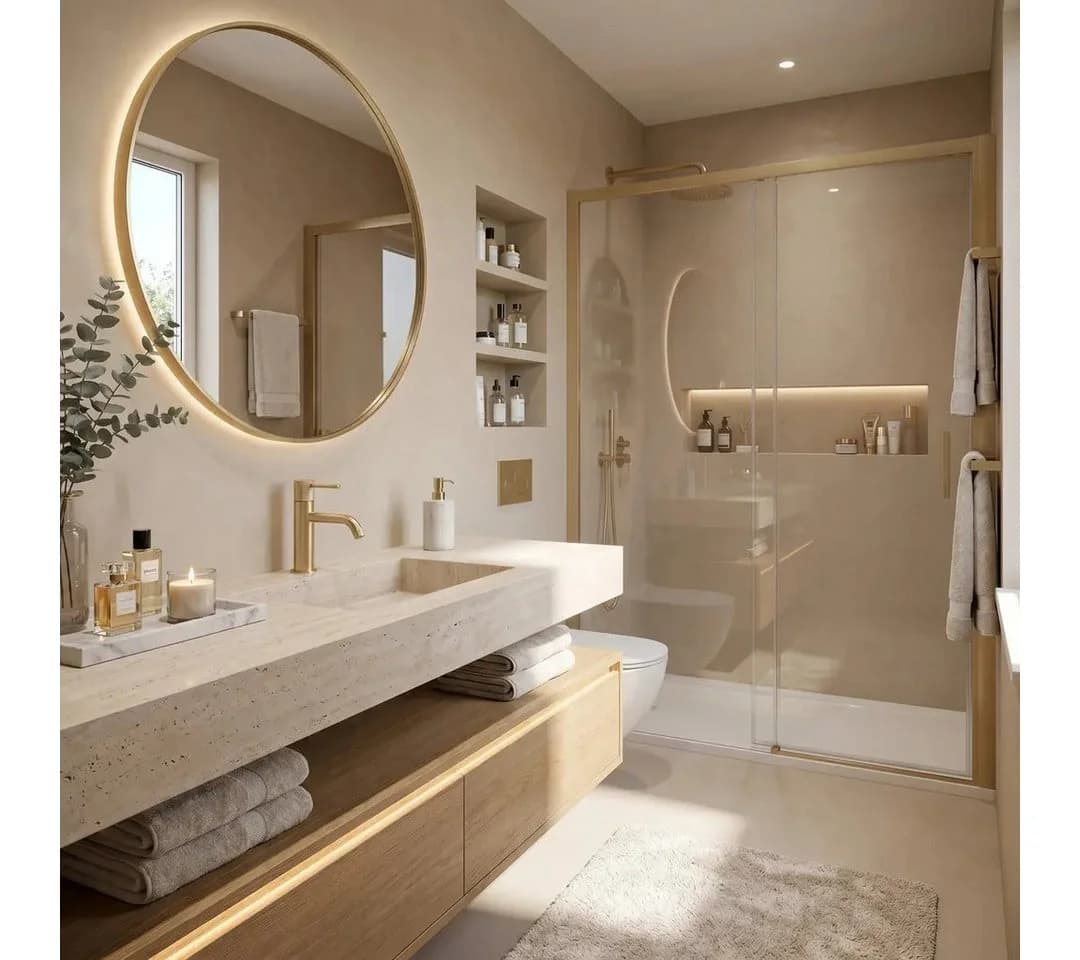 wohnwerk.idee Badarmatur Gold Chrom Kupfer Matt - Bild 5