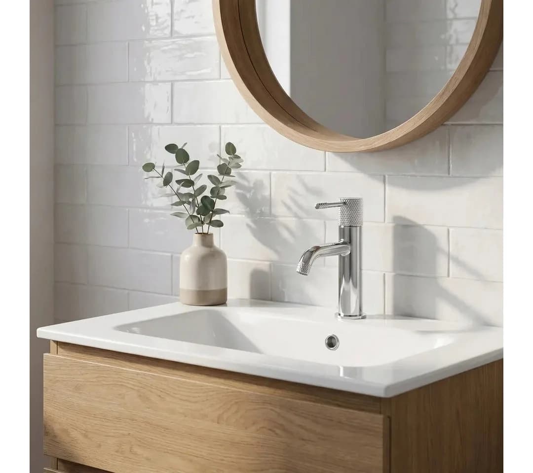wohnwerk.idee Badarmatur Hoch/Niedrig Gold Chrom Kupfer Matt