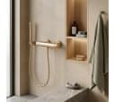 wohnwerk.idee Duscharmatur mit Handbrause Gold Chrom Matt Mischbatterie Bild 3