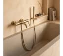 wohnwerk.idee Wannenarmatur mit Handbrause Gold Chrom Bild 1