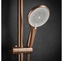 wohnwerk.idee Duschsystem Regendusche Aufputz mit Handbrause Schwarz Bild 4