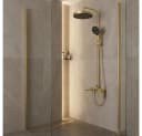 wohnwerk.idee Duschsystem Regendusche Set Gold Matt Chrom Bild 1